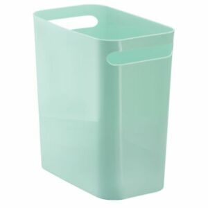 mDesign Slim Plastic Trash Can Garbage Wastebasket