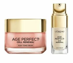 LOreal Paris Age Perfect Set Cell Renewal Rosy Tone Moisturizer and Eye Renewal