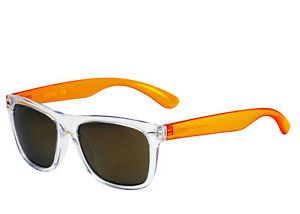 Kenneth Cole Reaction Square Crystal Orange Sunglass Flash Lens KC1240 26G