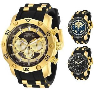 Invicta Men's Pro Diver Scuba Gold-Tone 50mm - Choice of Color