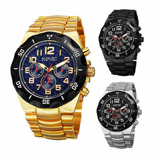 Men's August Steiner AS8161 Quartz Multifuntion Stainless Steel Bracelet Watch