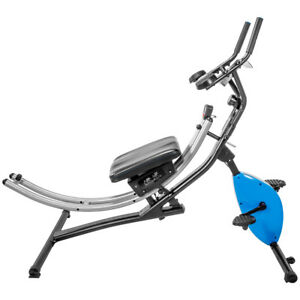 Ab Abdominal Crunch sit up stationary cycle Bike 2 in 1 Fitness Machine trainer