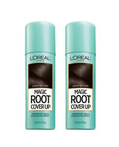 LOreal Paris Magic Root Cover Up Gray Concealer Hair Spray Dark Brown 2pack