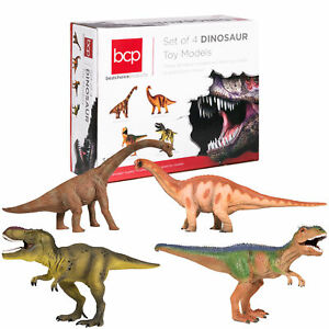 13 Realistic Dinosaur Action Figures 4 pack Jumbo Plastic Assorted Dino Figures