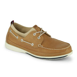 Dockers Mens Homer SMART SERIES Leather Boat Shoe 4-Way Stretch and NeverWet