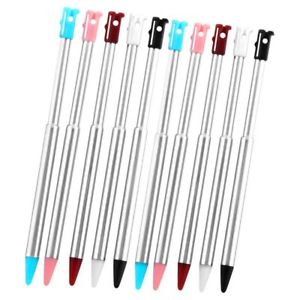 New 10pcs Colors Metal Retractable Stylus Touch Pen for Nintendo 3DS US