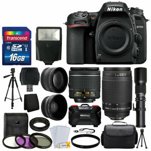 Nikon D7500 DSLR Camera 5 Lens 18-55 VR +70-300 +500MM + 16GB Best Value Bundle