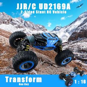 JJR/C UD2169A 2.4G 1:16 4WD Double Sided Stunt RC Car One Key Transform C1S5