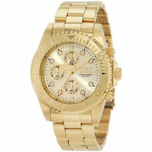 Invicta Men's Gold Tone Quartz Chronograph Watch 1774