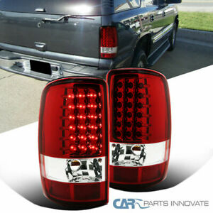 00-06 Chevy Tahoe Suburban GMC Yukon Denali LED Tail Lights Rear Brake Lamps Red