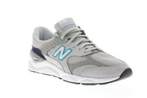 New Balance X 90 MSX90RCE Mens Gray Mesh Suede Casual Low Top Sneakers Shoes