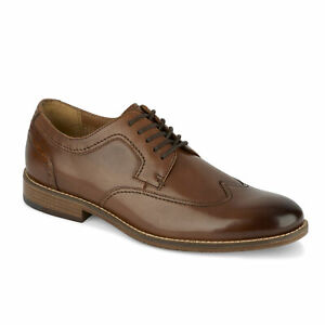 Dockers Mens Ryland Leather Dress Rubber Sole Lace-up Wingtip Oxford Shoe