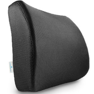 Memory Foam Lumbar Support Pillow Seat Cushion for Office Chair & Car Seat