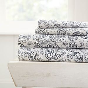 Hotel Collection - Ultra Soft 4 Piece Coarse Paisley Bed Sheet Set