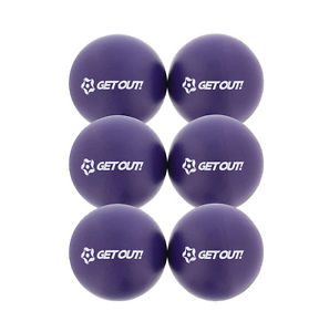 6” Inch Soft Latex-Free Foam Dodgeball Balls 6-Pack Set in Purple