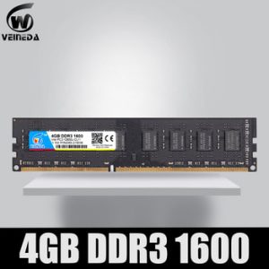 VEINEDA Dimm Ram DDR3 4 gb 1600Mhz Compatible 1333 1066 ddr 3 4gb PC3-12800 Memoria 240pin for All AMD Intel Desktop