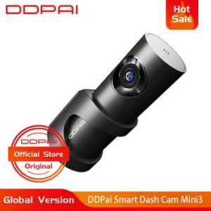 Global Version DDPai Mini3 Dash Cam DVR English Language 32GB 1600P HD Recording Camera 24H Parking Monitor Build-in eMMC