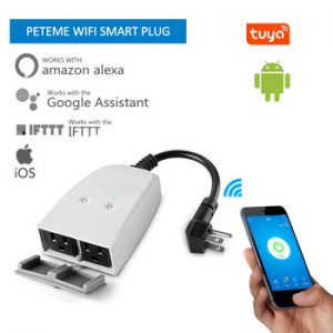 tuya Waterproof Smart Plug wifi smart socket outdoor socket time setting remote outlet Compatible with Alexa Google Home IFTTT