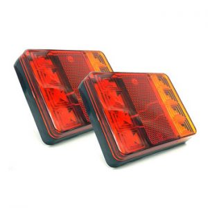 CNSUNNYLIGHT Car Truck LED Rear Tail Light Warning Lights Rear Lamps Waterproof Tailight Parts for Trailer Caravans DC 12V 24V