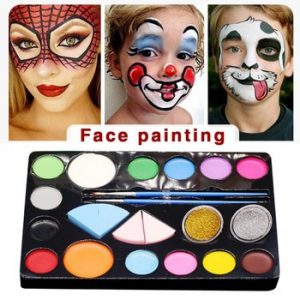 Children's Makeup Set Non-toxic Washable Body Paint Set For Halloween Schools Churches Carnivals For Kids Gift