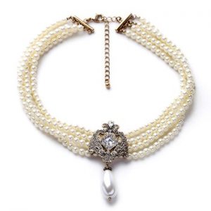 2019 Party Dazzle Noble Multilayer Beads Chain Romantic Choker Necklace Simulated Pearl Necklace  Fashion Jewelry