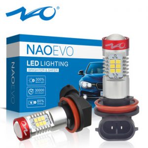 NAO H11 LED Car fog Light H10 H8 led bulbs h16 5202 9005 1200lm 12V hb4 hb3 auto 9006 h9 white Driving Running Light lamp 6000K