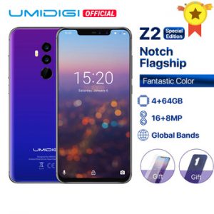 UMIDIGI Z2 Special Edition Global Bands 6.2" FHD+Full Screen Helio P23 4G+64GB F/1.7Big ApertureCamera Android 8.1 4G Smartphone