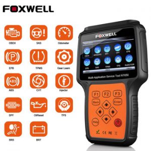 FOXWELL NT650 OBD2 Automotive Scanner ABS Airbag DPF Injector Coding BMS Oil Reset Professional Car Diagnostic Tool OBD2 Scanner