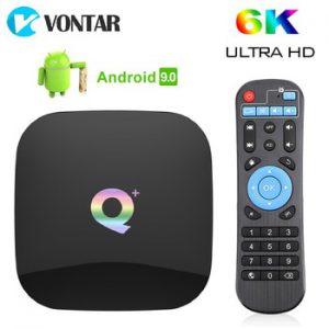 Android 9.0 TV Box Q Plus 4GB 64GB 32GB Smart TV Box Allwinner H6 Quad Core 6K H.265 2.4GHz Wifi Android 9 Set Top box 2GB 16GB