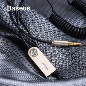 Baseus Bluetooth Transmitter Wireless Bluetooth Receiver 5.0 Car AUX 3.5mm Bluetooth Adapter Audio Cable For Speaker Headphones