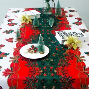 Christmas Party Fabric Rectangular Tablecloth For Wedding Party Event Banquet Home Decoration Supply Christmas Table Cover