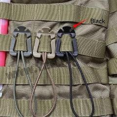 Attach quickdraw Shackle Carabiner Clip Molle Webbing Backpack Buckle Snap Lock Grimlock Camp Hike Mountain climb Outdoor