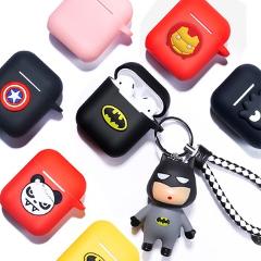 Marvel Cartoon Silicone Bluetooth Earphone Case For Apple AirPods Ultra-thin Cute Protection Cover For AirPods Charger Box Funda