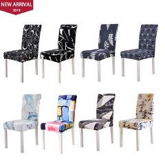 Flower Printing Removable Chair Cover Stretch Elastic Slipcovers  Restaurant For Weddings Banquet Folding Hotel Chair Covering