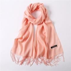 2019 Women's Cashmere Scarf Thick Warm Winter Scarves Large Solid Tassel Female Shawl Wrap Ladies High Quality Pashmina Hijabs