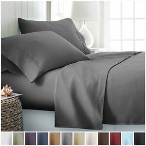 Egyptian Comfort Hotel Luxury 4 Piece Deep Pocket Bed Sheet Set