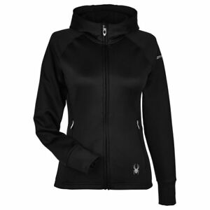 New Spyder Women's Full Zip Hoodie Hoodied Shirt Jacket Top - RUNS SMALL