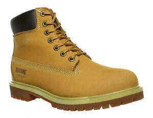 Magnum Mens Foreman 6-Inch Wheat Tan Nubuck Work Boots