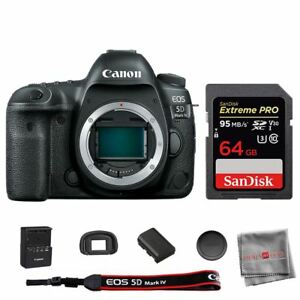 Canon EOS 5D Mark IV Digital SLR Camera Body SanDisk 64GB SDHC Memory Card