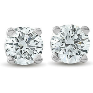 1/3 ctw 14k White Gold Diamond Stud Earrings