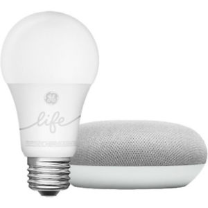 Google Home Mini Smart Light Starter Kit (Chalk) (GA00518-US)