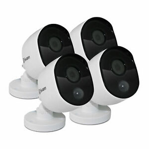 Swann Thermal Sensor Outdoor Security Cameras 4 Pack: 1080p Full HD with IR