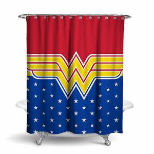 DC Comics Wonder Woman Stars Shower Curtain