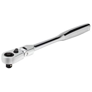 Powerbuilt Pro Tech 1/4" Dr. 7" Long Reach 72T Ratchet Contour Handle - 649950