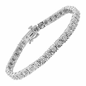 1/4 ct Diamond Tennis Bracelet in Sterling Silver