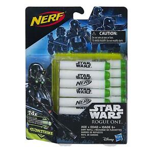 Star Wars Nerf Glowstrike Refill 14-Pack Rogue One Darts Hasbro CHOP