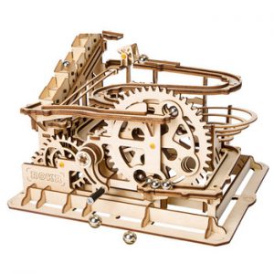 Robotime 4 Kinds Marble Run Game DIY Waterwheel Wooden Model Building Kits Assembly Toy Gift for Children Adult dropshipping