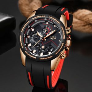 LIGE New Mens Watches Top Luxury Brand Men Unique Sports Watch Men's Quartz Date Clock Waterproof Wrist Watch Relogio Masculino