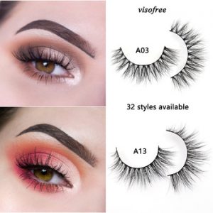 Visofree Eyelashes 3D Mink Lashes Luxury Hand Made Mink Eyelashes Medium Volume Cruelty Free Mink False Eyelashes Upper Lashes