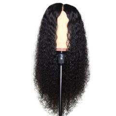 Curly Human Hair Wigs Natural Color Bleached Knots Brazilian Remy 13x6 Lace Front Human Hair Wigs With Baby Hair Pre-Plucked Wig